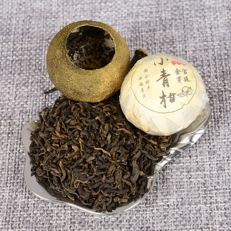 Yunnan Pu'er Tea Xinhui Xiaoqingkang Ripe Tea Xinhui Chenpi Tea 500g Pu'er Citrus Tea