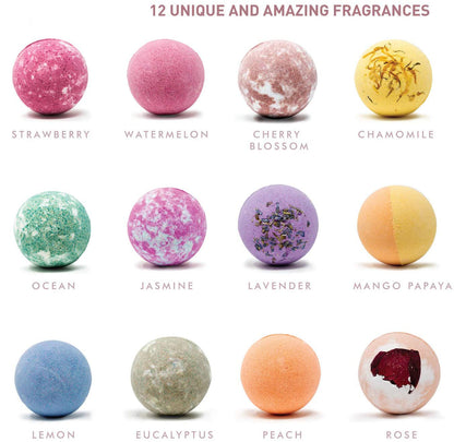 Abundant Fizzy Skin Care Natural Ball Bath Bomb Set  Bath Bombs for Women, Kids, Perfect for Mathers Day, Birthday Gifts