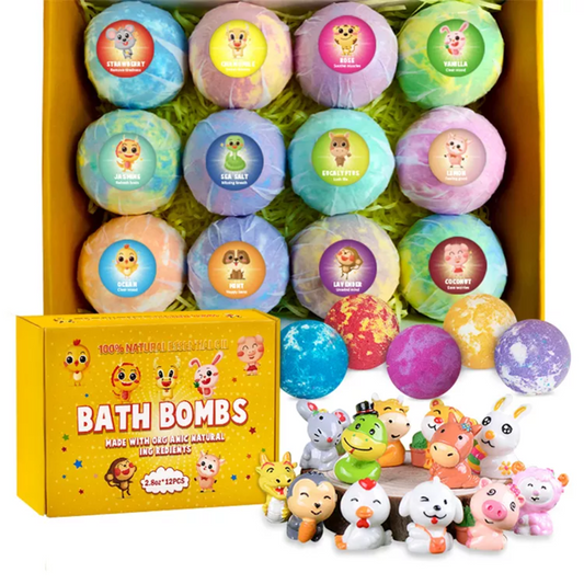 Abundant Fizzy Skin Care Natural Ball Bath Bomb Set  Bath Bombs for Women, Kids, Perfect for Mathers Day, Birthday Gifts