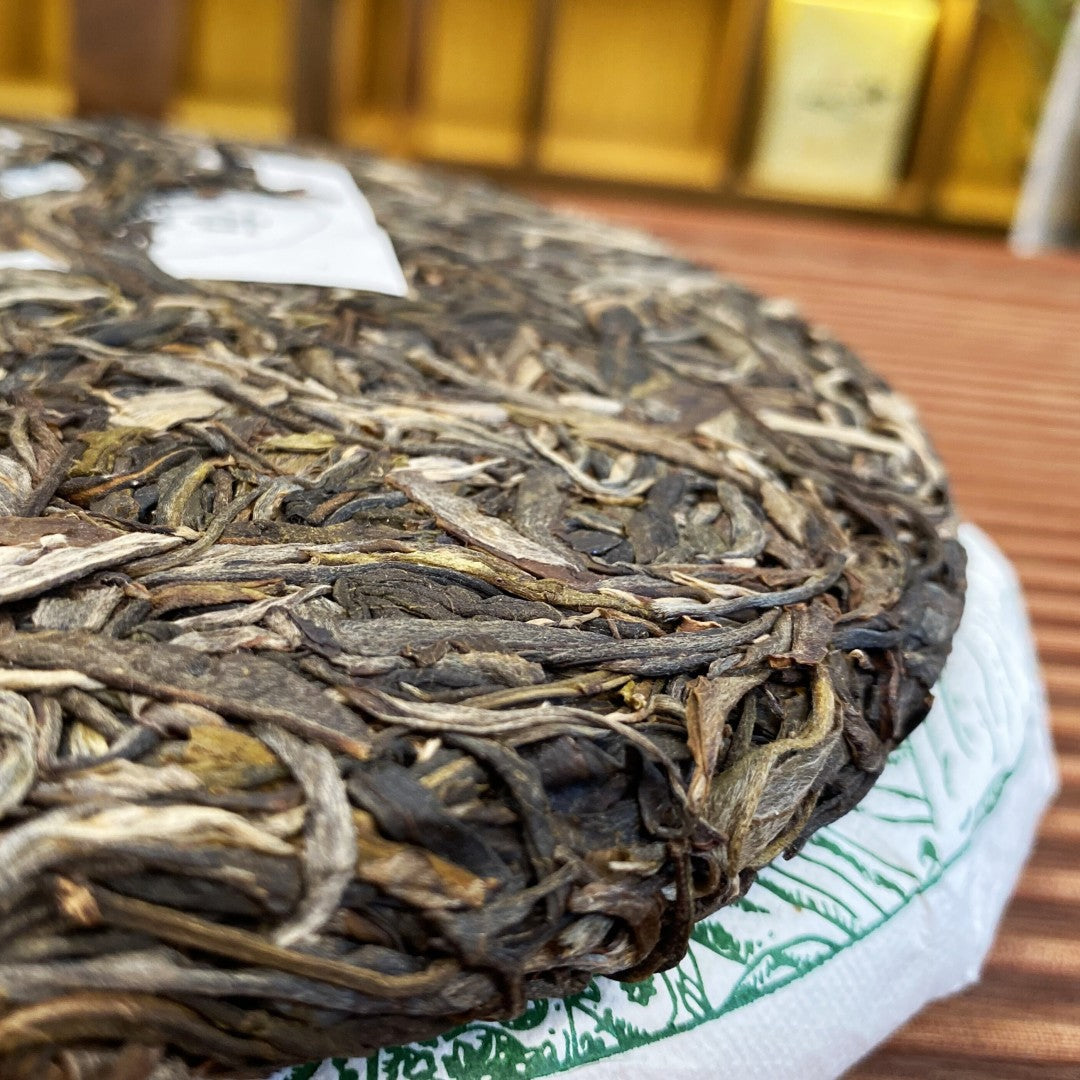 Yunnan Puer Tea Brown Early Spring Pu’er Raw Tea Brown Mountain Raw Tea Cake 357g Green Tea