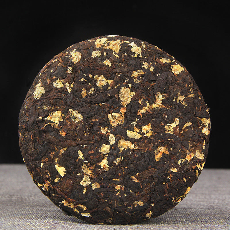 China Yunnan Pu'er Tea Ripe Tea Jasmine Pu'er Tea Cake Pu'er + Jasmine Chen Xiang Hua Xiang Combination Small Tea Cake 100g