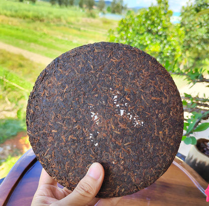 Puerh Tea Ripe Tea Cake Aged Palace Puerh Tea 357g Menghai Puerh Tea Yunnan Black Tea