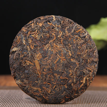 China Yunnan Pu'er Tea Cake Tea Brown Mountain Pu'er Qizi Cake Round Tea Ripe 100g Small Cake Tea