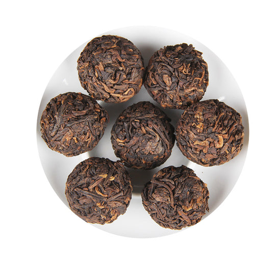 Yunnan Lincang Icelandic Pu'er Tea Ripe Tea Ancient Tree Tuo Tea Small Grain Loose Tea Ripe Pu'er Tea Black Tea 500g