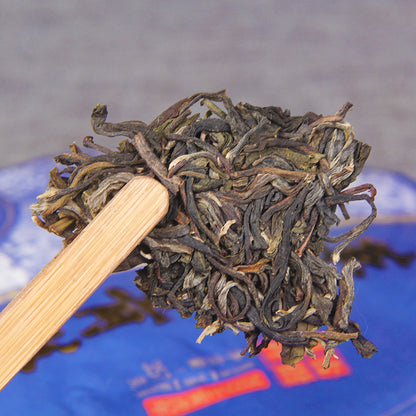 China Yunnan Pu'er Tea Raw Tea Green Tea Early Spring Ancient Tree Tea Raw Pu 357g, The First of The Six Ancient Tea Mountains