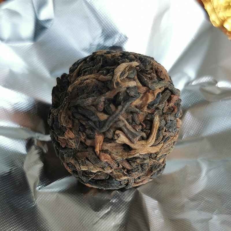 Yunnan Pu'er Tea Tea King Golden Bud Dragon Pearl Gongting Dragon Pearl Ancient Tree Dragon Pearl Loose Tea Ripe Tea Spring Tea Black Tea 500g