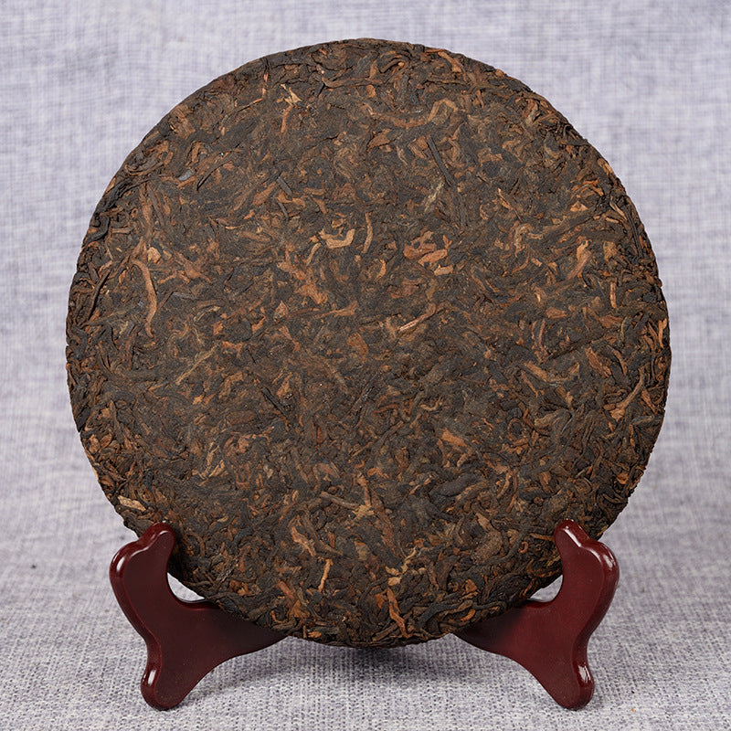 Yunnan Tea Ripe Puerh Tea 357g Qizi Cake Ripe Tea Black Tea Heirloom Banzhang Golden Buds Ripe Puerh Tea