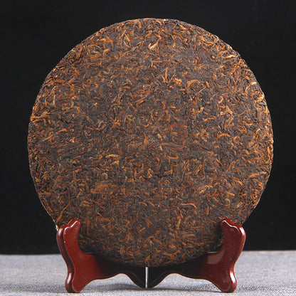 China Yunnan Palace Puerh Golden Bud Tea Ancient Tree Puerh Tea Ripe Tea Menghai Black Tea Pu'er Tea 357g