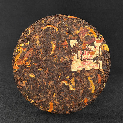 Kue Teh Matang Chenpi Pu'er 357g Xiaoqingkang Yunnan Tea Citrus Orange Pu'er Tea