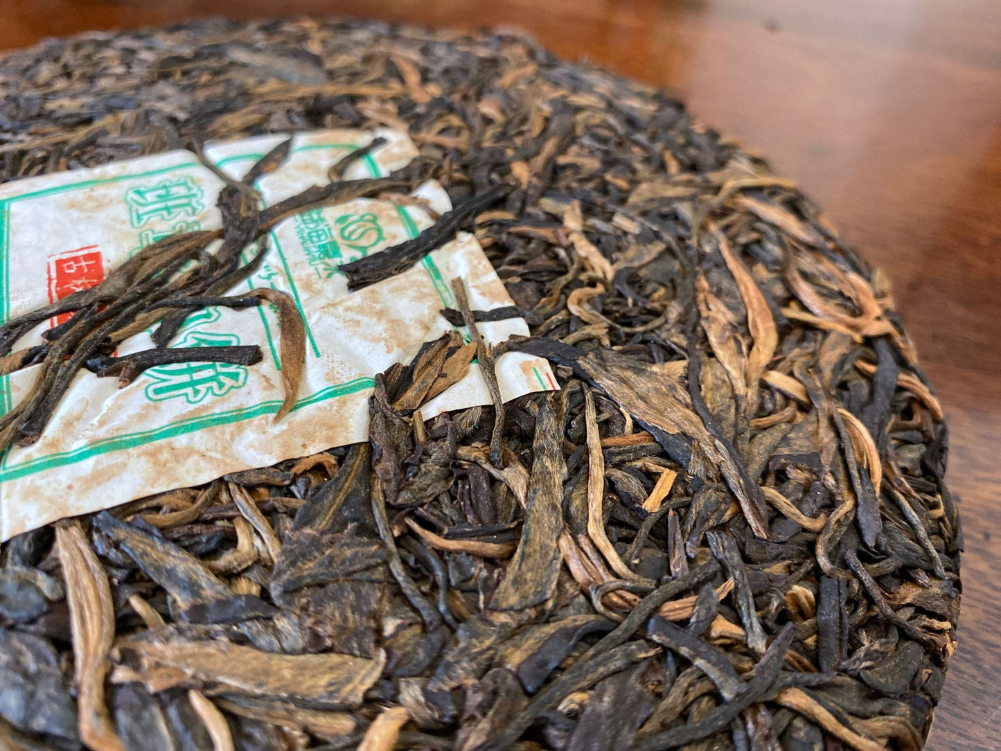 Pu'er Tea Raw Tea Yunnan Qizi Cake Green Tea Class Zhangyu Cake Raw Tea Cake Pu'er Tea Cake 357g