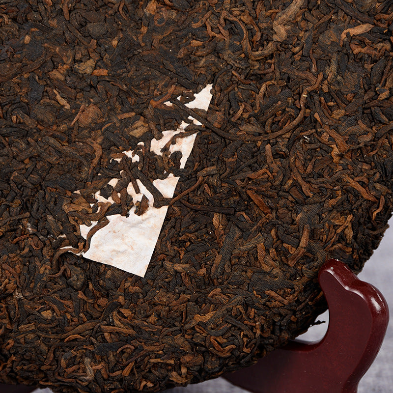 Puerh Tea Ripe Tea Old Tea Puerh Tea Cake Black Tea 357g Palace King Qizi Cakes Ripe Cake Aged Menghai Ripe Tea