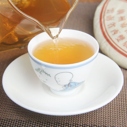 Yunya Chinese Tea Feast Collector's Cake Tea Yunnan Qizi Cake Raw Tea Green Tea 400g