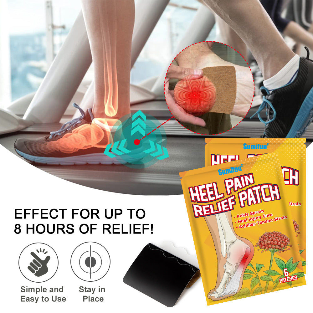 3 Packs, Heel, pain relief patch, Ankle Sprain, Heel injury care, Achilles Tendon strain 三七足部止痛贴