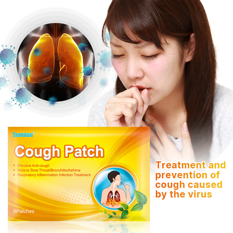 12g Cough Patch 6 Patches/bag Acupoint Patch for Adults and Children 咳嗽贴12g