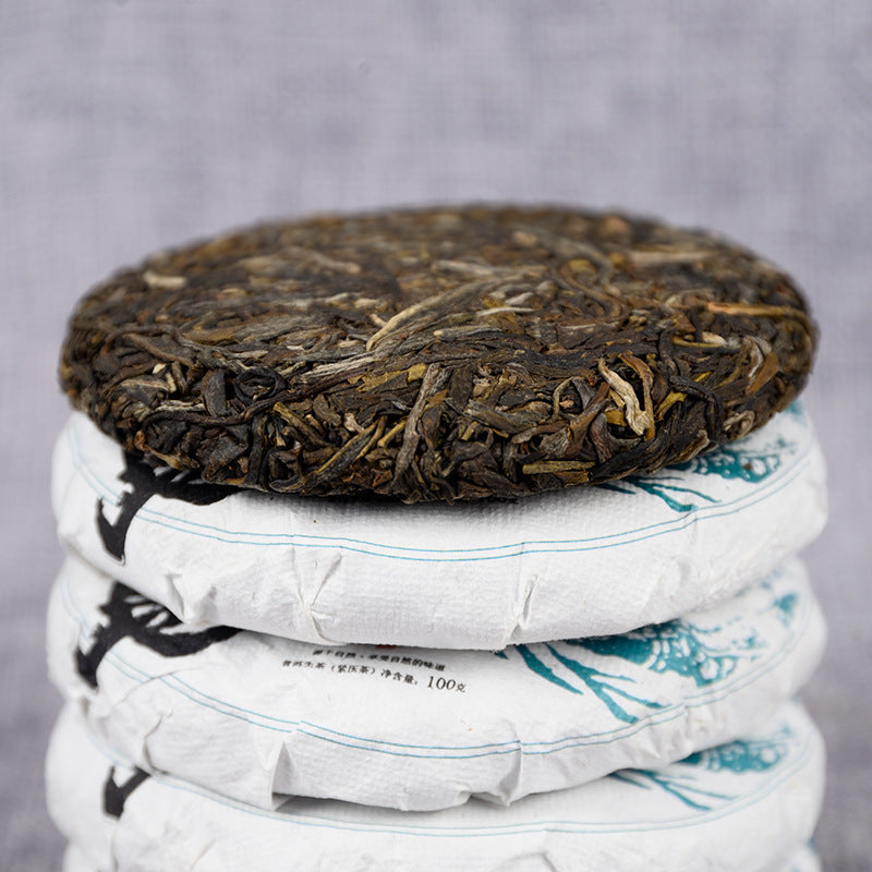 China Yunnan Mengku Spring Tea Green tea Iceland Wuzhai 500g (100g*5pcs)Pu'er Tea Raw Tea