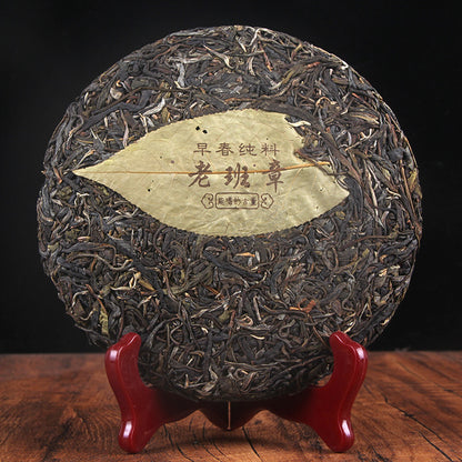 Pu'er Tea Raw Tea Lao Banzhang Ancient Tree Cake Tea Ancient Tree Pure Material Cake Tea Pu'er Raw Tea 357g