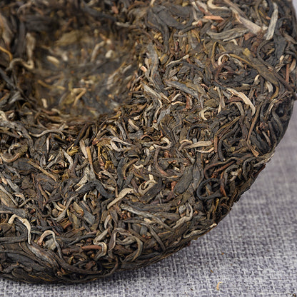 357g Mansong Raw Cake Pu-erh Raw Tea Mansong Spring Tea Big Tree Tea Refreshing Taste  Raw Pu-erh Yunnan Tea