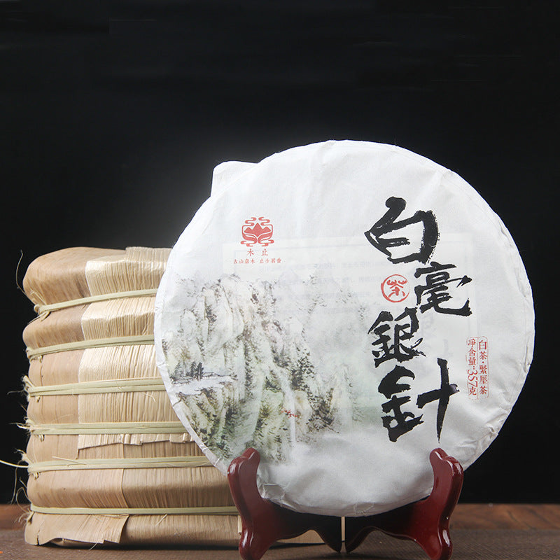 Raw Tea Yunnan White Tea Ancient Tree Single Bud Tea Moonlight White Single Bud Big Baihao Qizi Cake Tea 357g