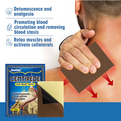 3 Packs, Muscle Pain Relief Patch Centipede Paste, Centipede Pain Relief Patch 肌肉疼痛缓解药贴蜈蚣膏药贴