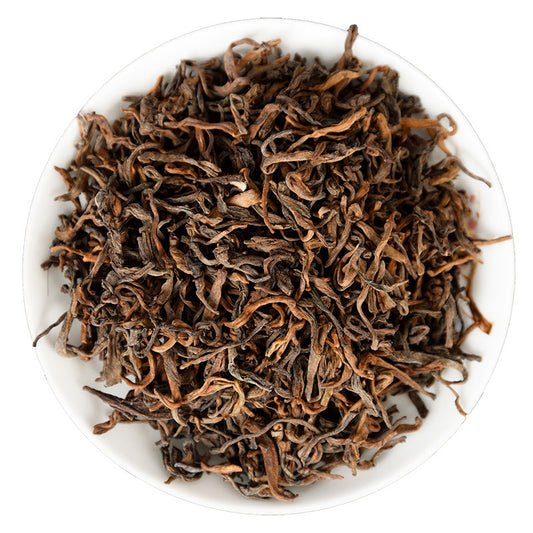 China Yunnan Tea King Golden Bud 250g Lotus Fragrance Kunming Dry Storage Yunnan Ripe Puerh Loose Tea