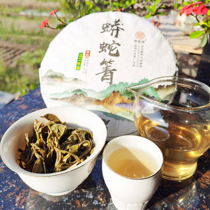 Yiwu Pu'er Raw Tea 357g Ancient Tree Tea Yunnan Qizi Cake Tea Green Tea