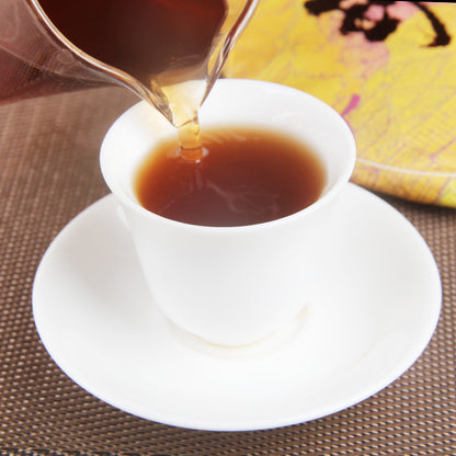 357g Puerh Tea Ripe Tea Golden Bud Old Banzhang Puerh Tea Cake Banzhang Ancient Tree Ripe Puerh Tea