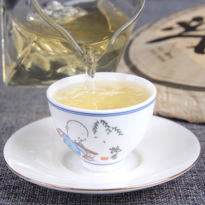 Puerh Tea Yongde Da Xueshan Bazi Tea BABA Tea 400g Raw Puerh Tea Green Tea