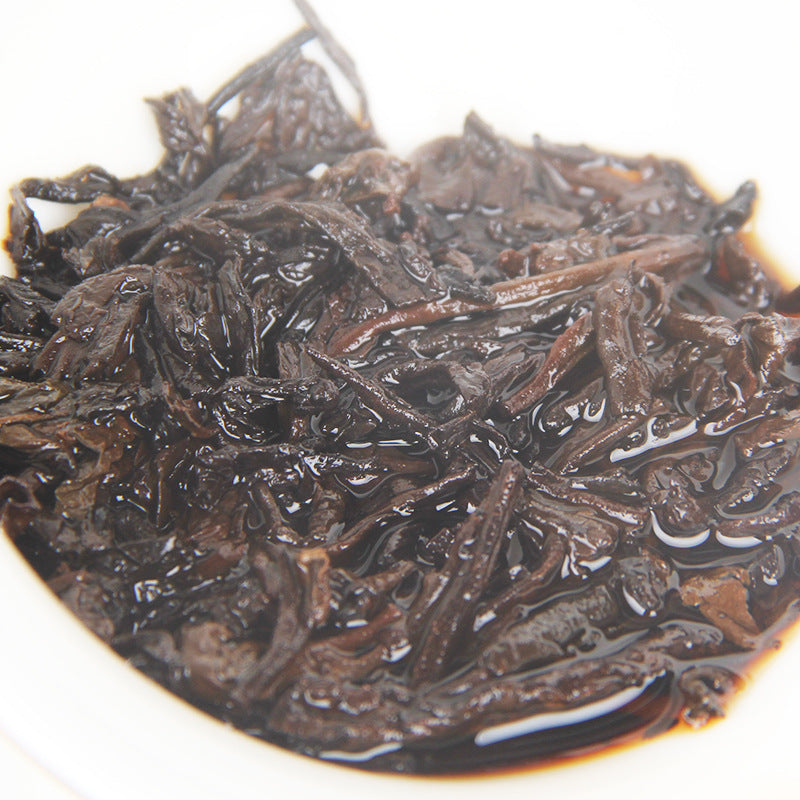 357g Puerh Tea Ripe Tea Golden Bud Old Banzhang Puerh Tea Cake Banzhang Ancient Tree Ripe Puerh Tea