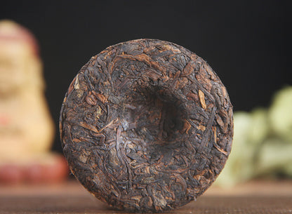 Yunnan Tea Ripe Tea Cake BanZhang Pu'er 50g Small Cake Tea Aged Menghai Ancient Tree Ripe Pu Black Tea