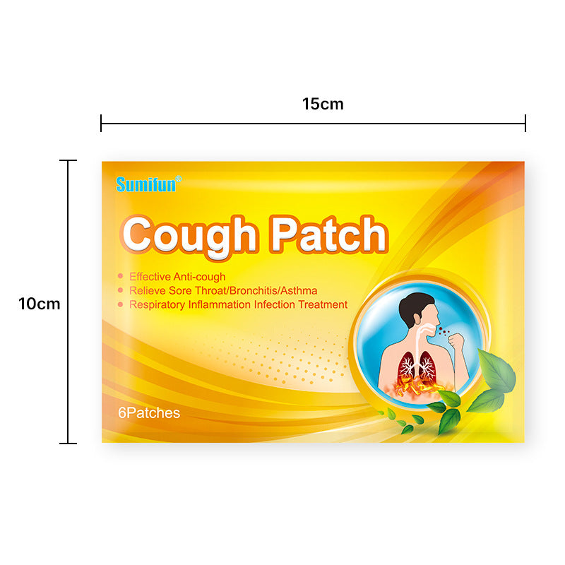 12g Cough Patch 6 Patches/bag Acupoint Patch for Adults and Children 咳嗽贴12g