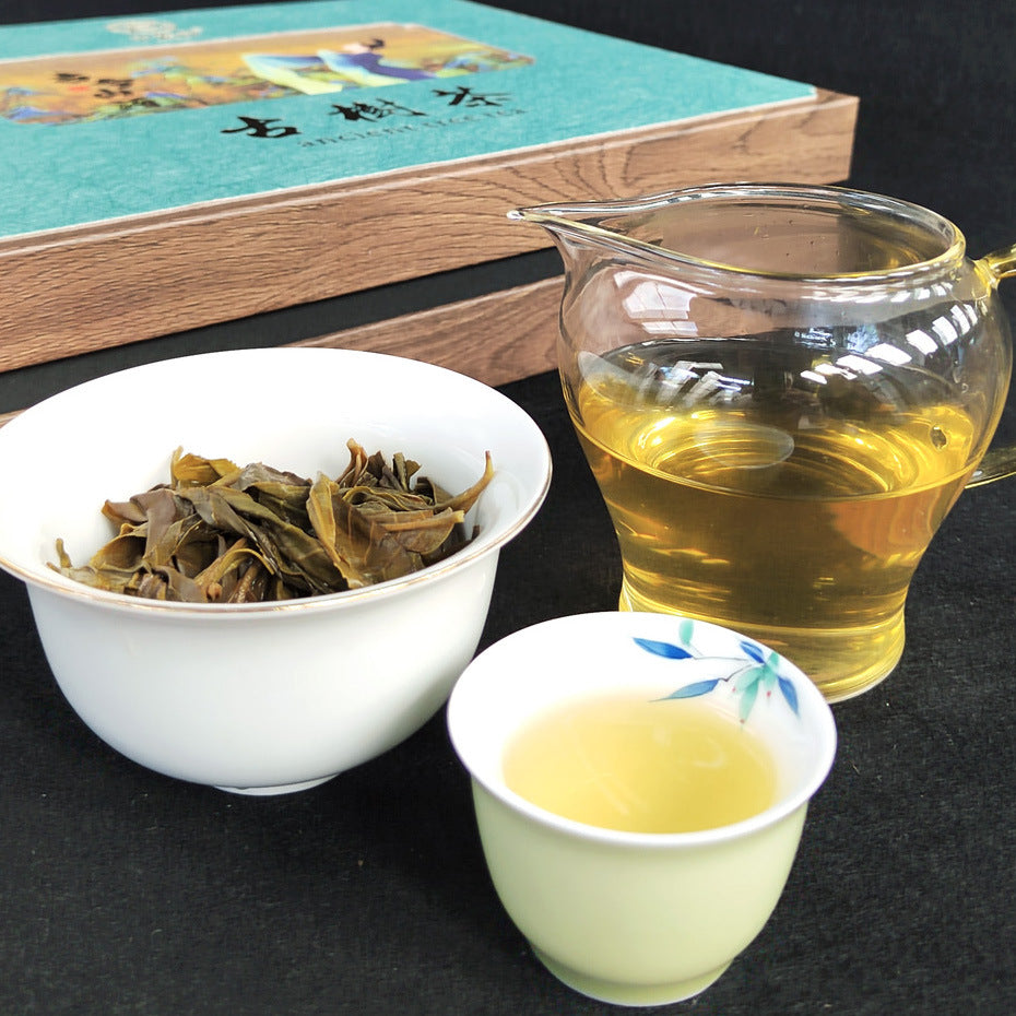 Pu'er Tea Gift Set Zhengqi Tang Pu'er Raw Tea Cake 357g Ancient and Modern Shanhe Gift Tea Green Tea